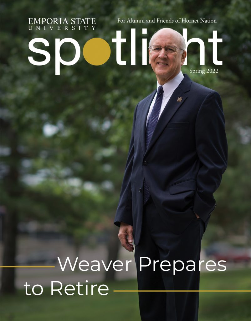 A student's work: magazine cover design, AR 340 Type and Design